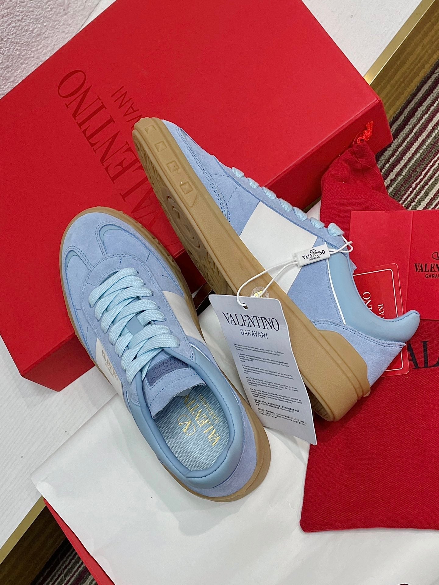 UPVILLAGE LOW TOP SNEAKER IN ELECTRIC BLUE SUEDE - 35