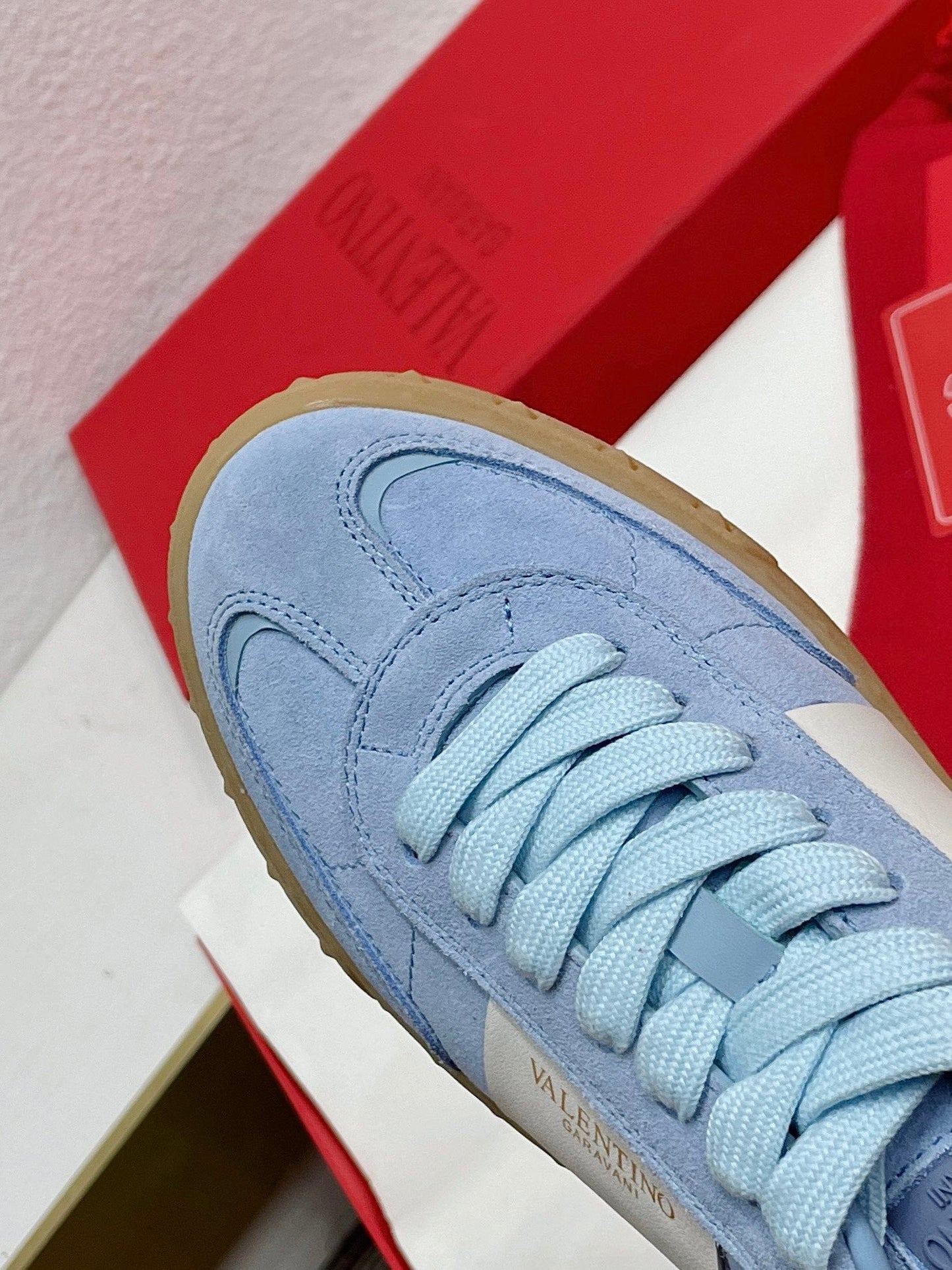 UPVILLAGE LOW TOP SNEAKER IN ELECTRIC BLUE SUEDE - 35
