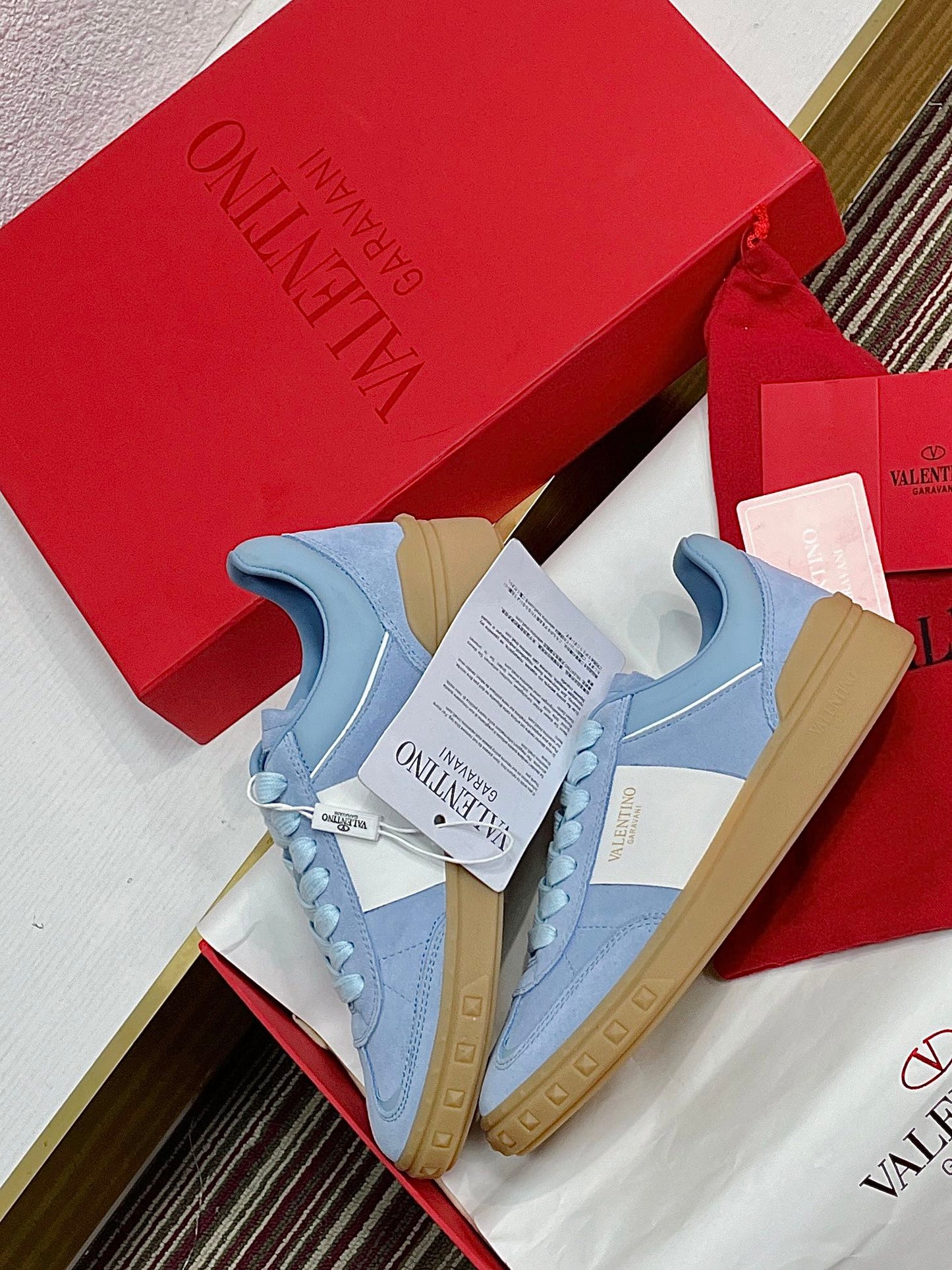 UPVILLAGE LOW TOP SNEAKER IN ELECTRIC BLUE SUEDE - 35