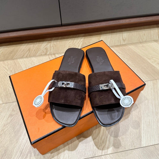 GABRIEL SANDAL CHOCOLATE SUEDE - 35