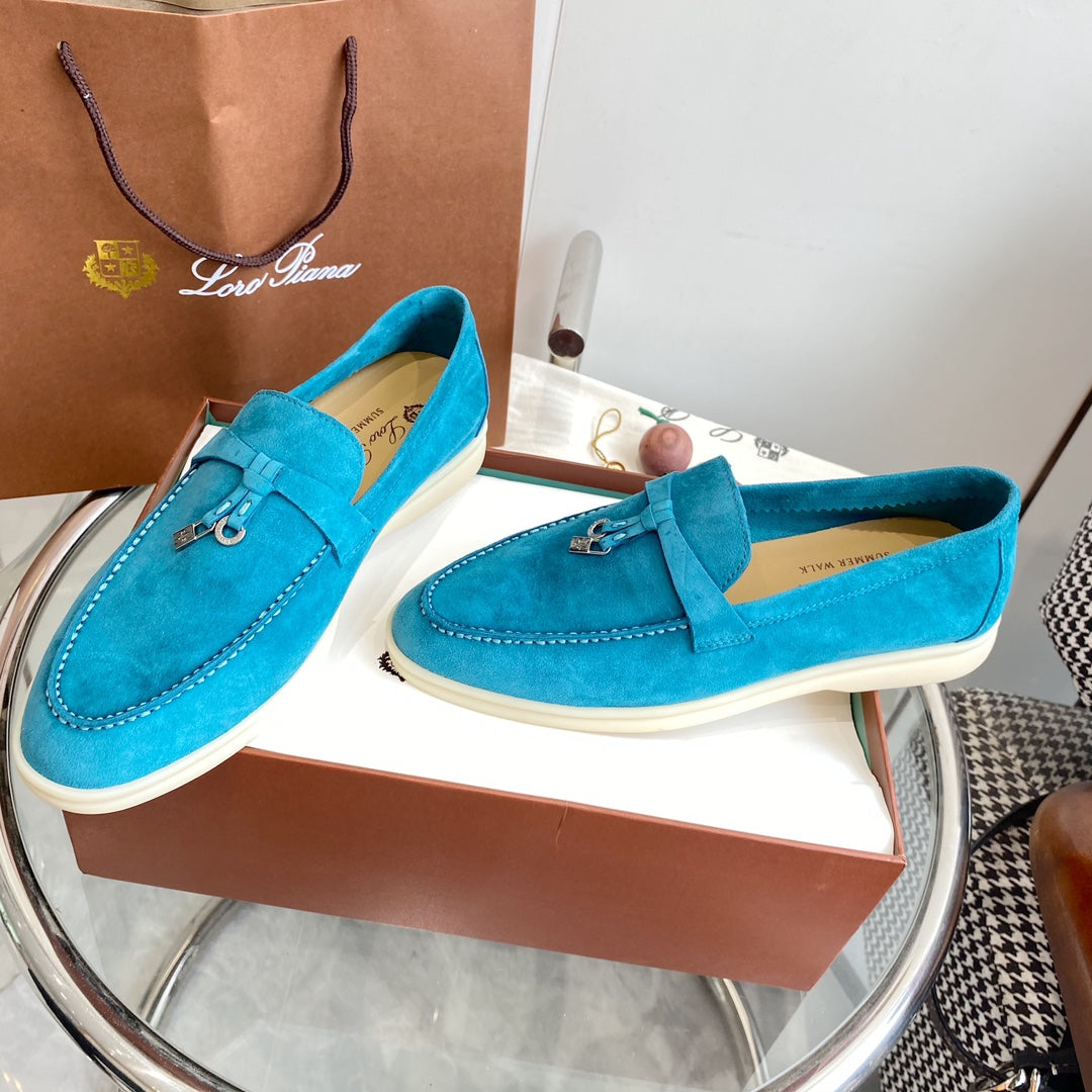 LP SUMMER CHARMS WALK LOAFERS CERULEAN SUEDE - 35