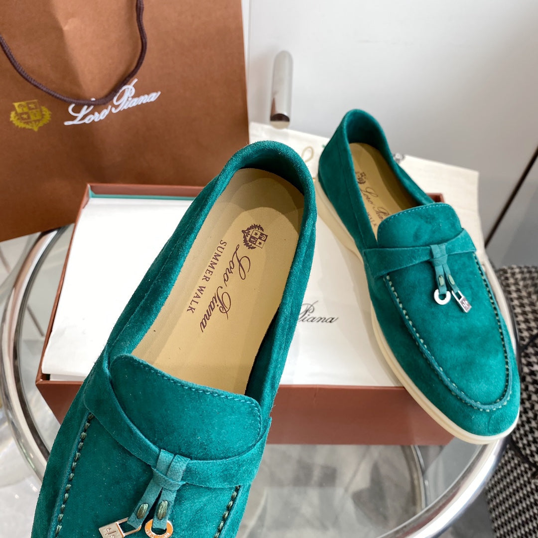 LP SUMMER CHARMS WALK LOAFERS TEAL SUEDE - 35