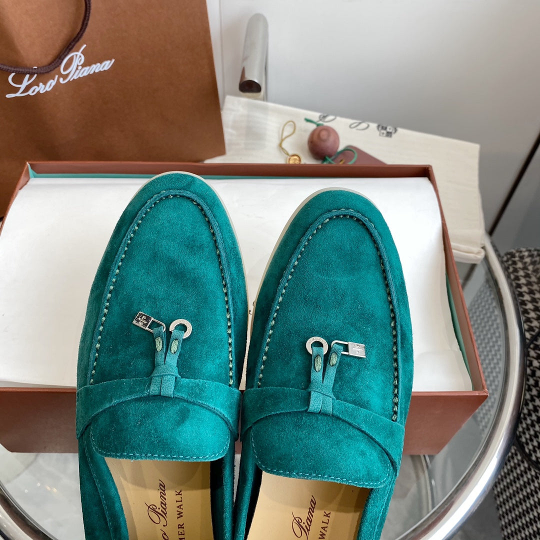LP SUMMER CHARMS WALK LOAFERS TEAL SUEDE - 35