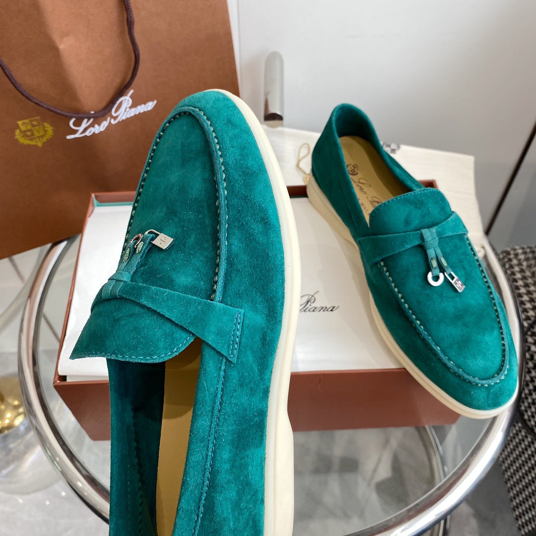 LP SUMMER CHARMS WALK LOAFERS TEAL SUEDE - 35