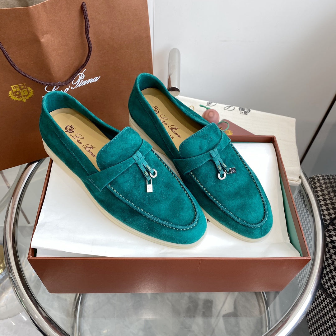 LP SUMMER CHARMS WALK LOAFERS TEAL SUEDE - 35