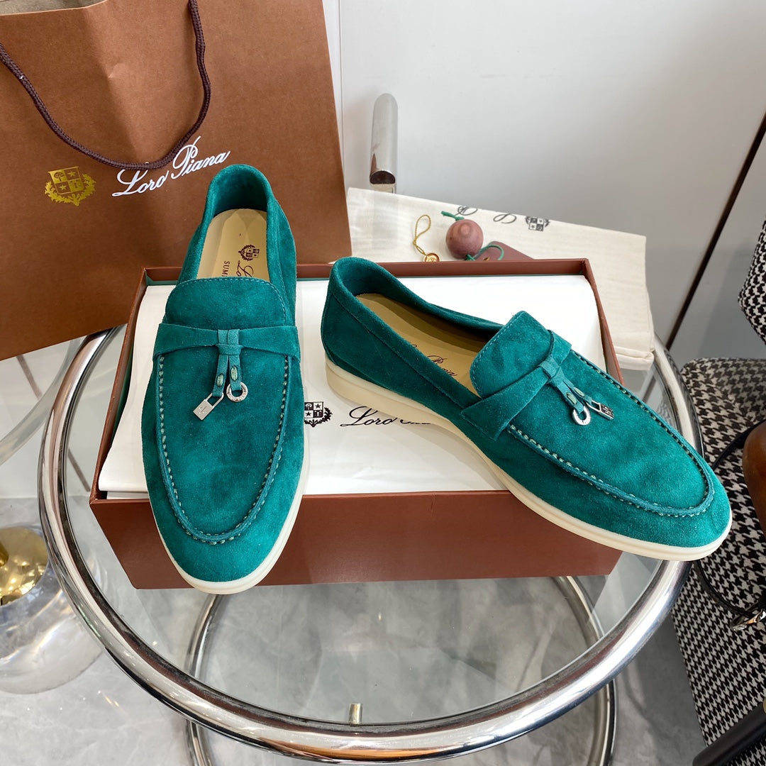 LP SUMMER CHARMS WALK LOAFERS TEAL SUEDE - 35