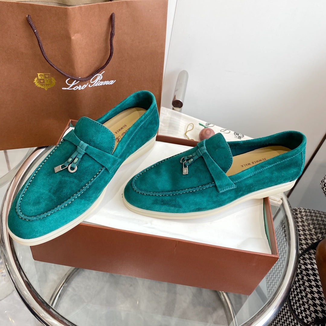 LP SUMMER CHARMS WALK LOAFERS TEAL SUEDE - 35