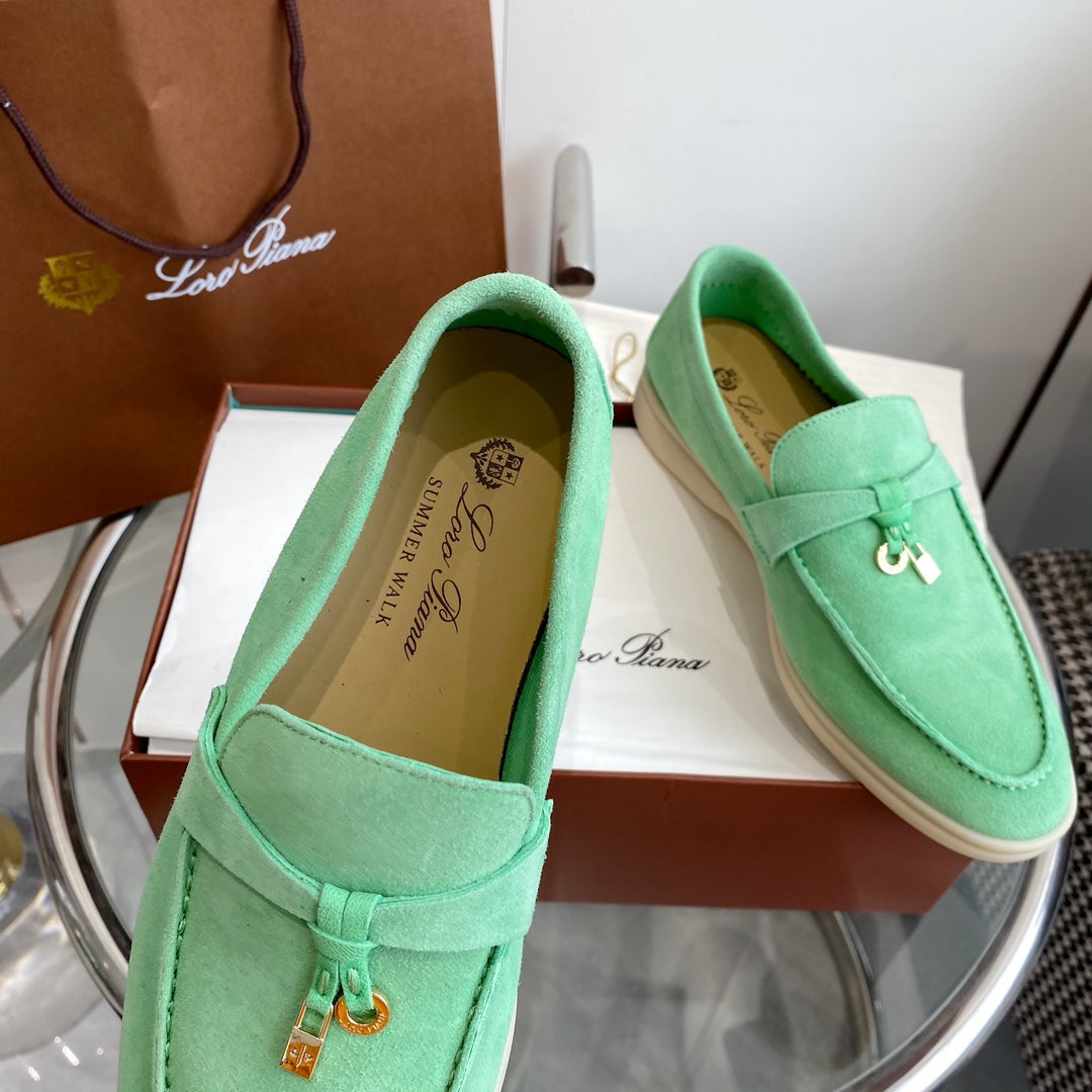 LP SUMMER CHARMS WALK LOAFERS MINT SUEDE - 35