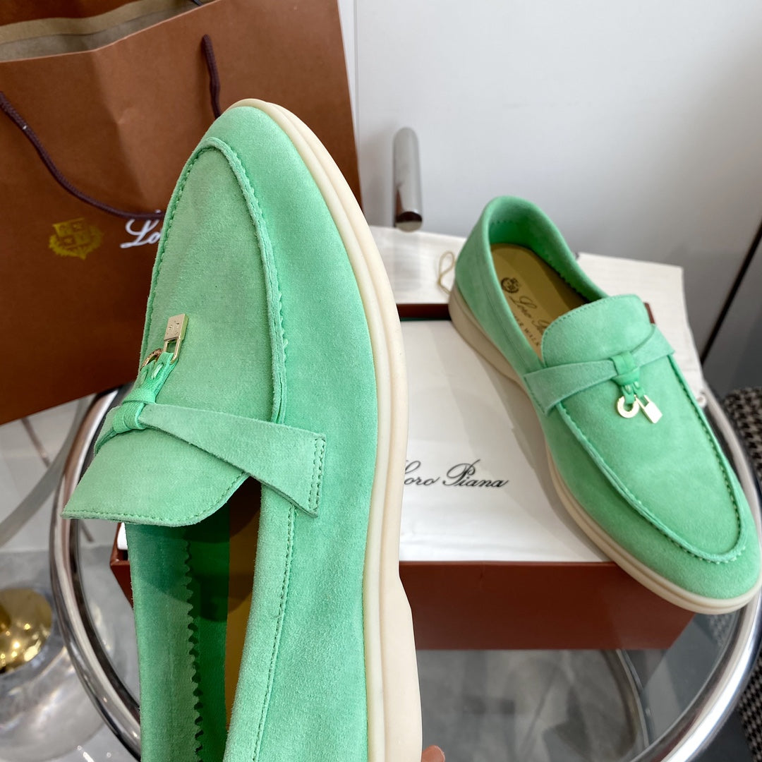 LP SUMMER CHARMS WALK LOAFERS MINT SUEDE - 35