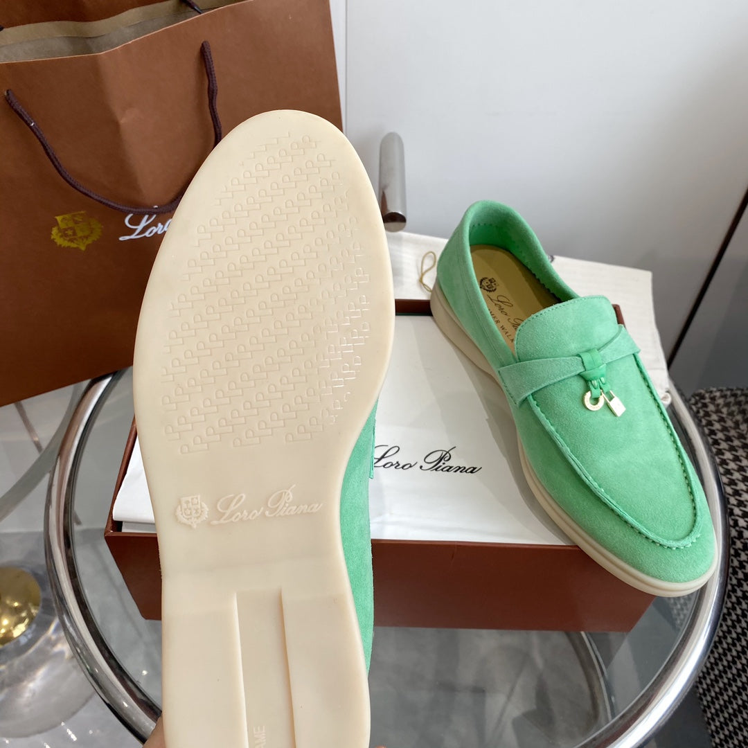 LP SUMMER CHARMS WALK LOAFERS MINT SUEDE - 35