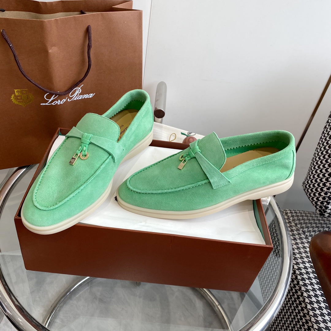 LP SUMMER CHARMS WALK LOAFERS MINT SUEDE - 35