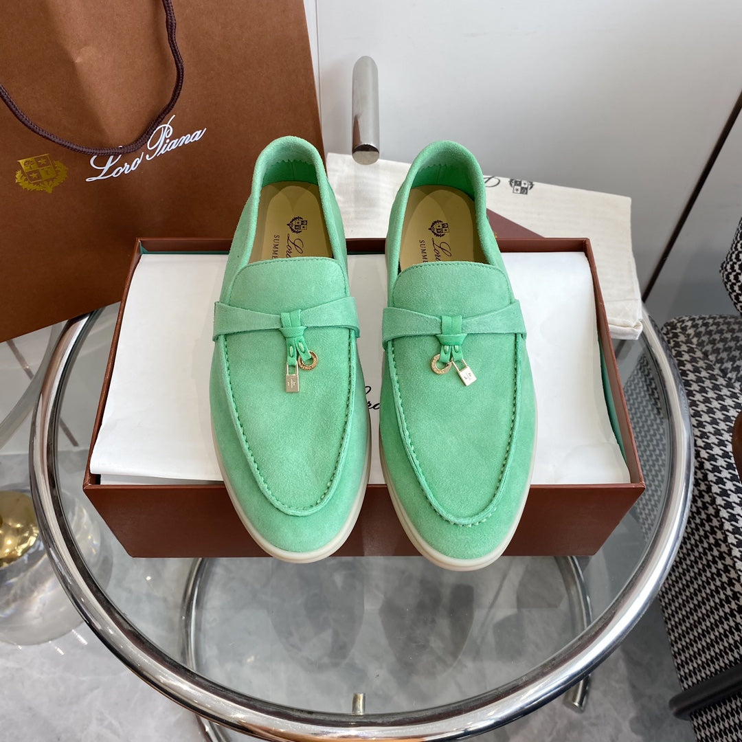 LP SUMMER CHARMS WALK LOAFERS MINT SUEDE - 35