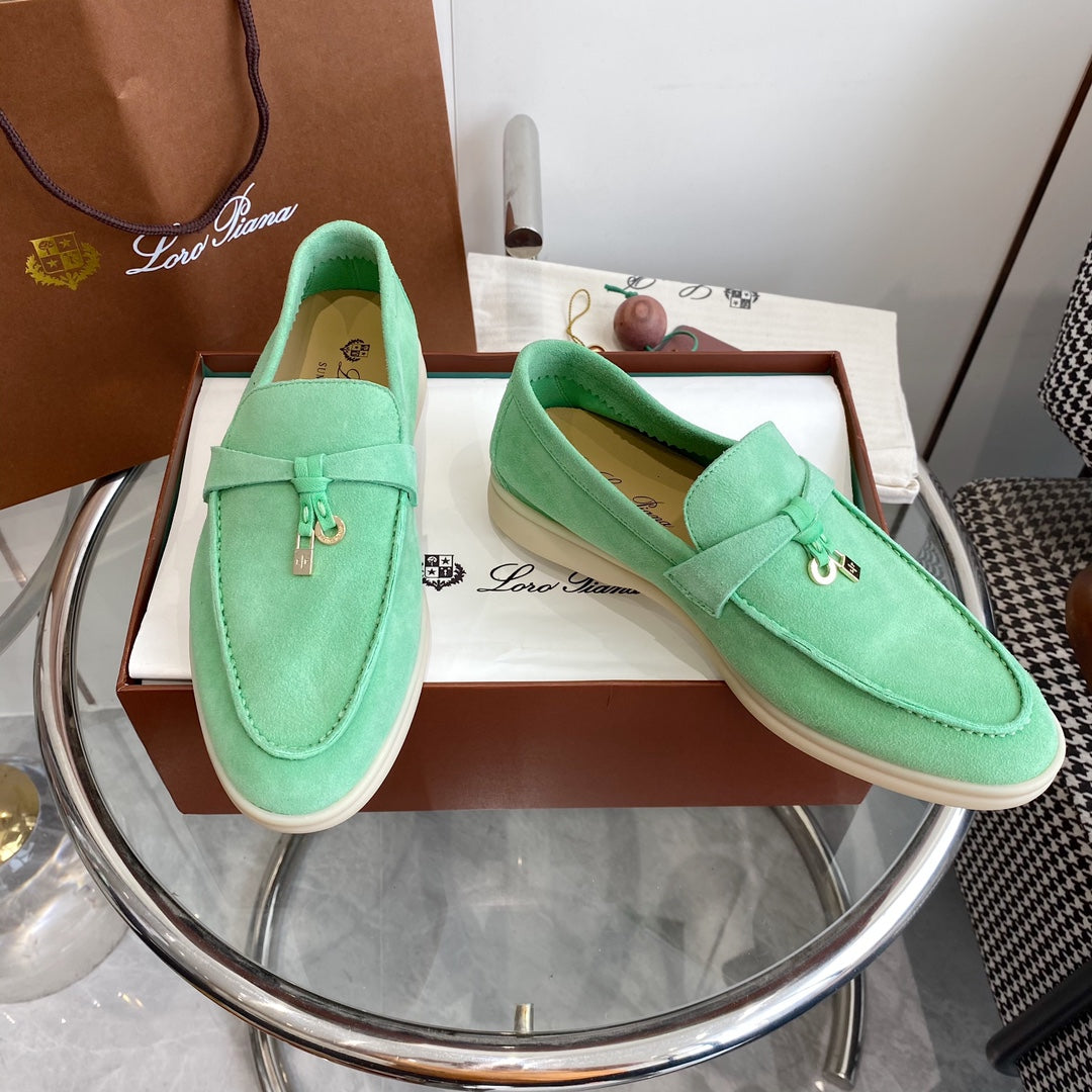 LP SUMMER CHARMS WALK LOAFERS MINT SUEDE - 35