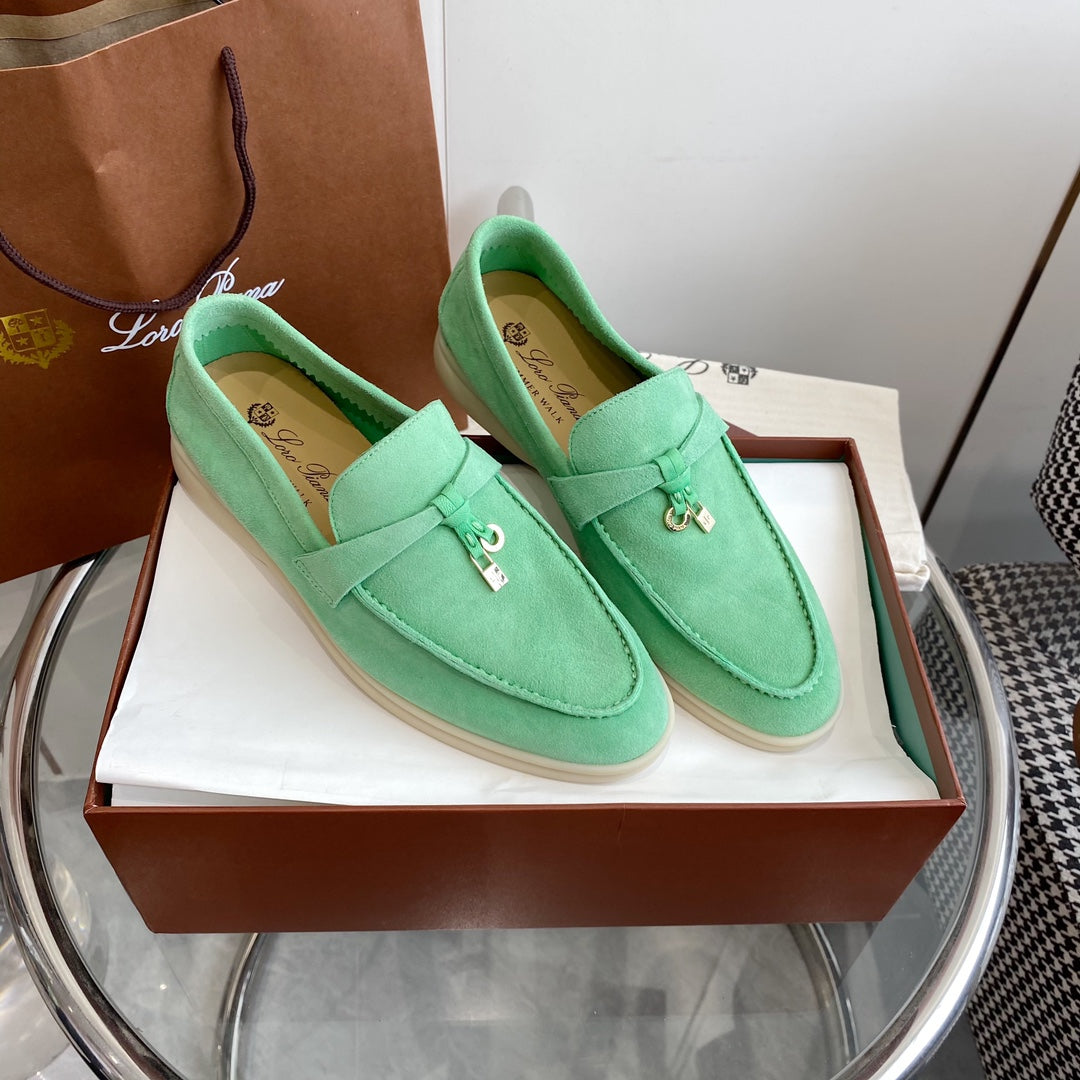 LP SUMMER CHARMS WALK LOAFERS MINT SUEDE - 35