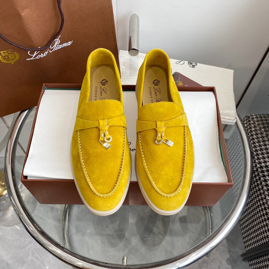 LP SUMMER CHARMS WALK LOAFERS LEMON SUEDE - 35