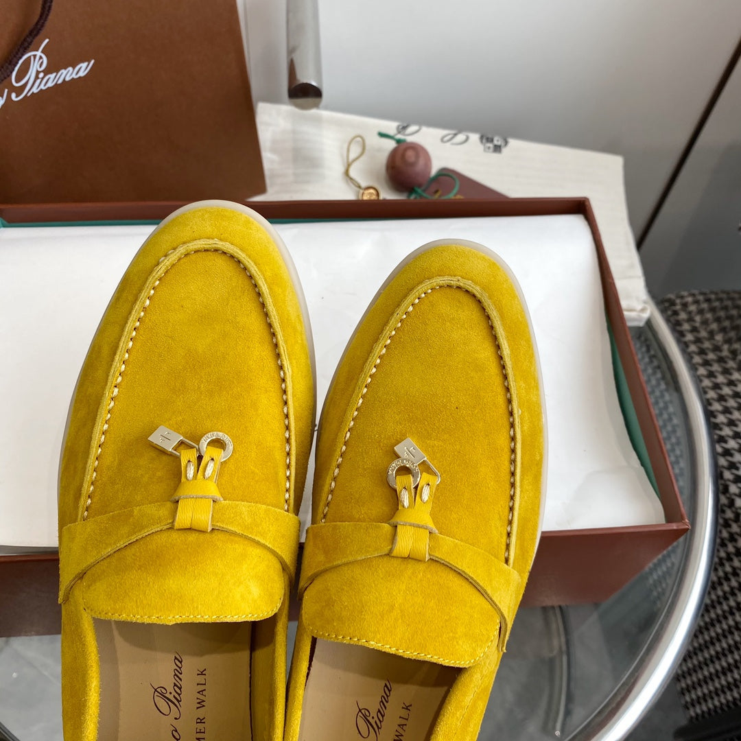 LP SUMMER CHARMS WALK LOAFERS LEMON SUEDE - 35