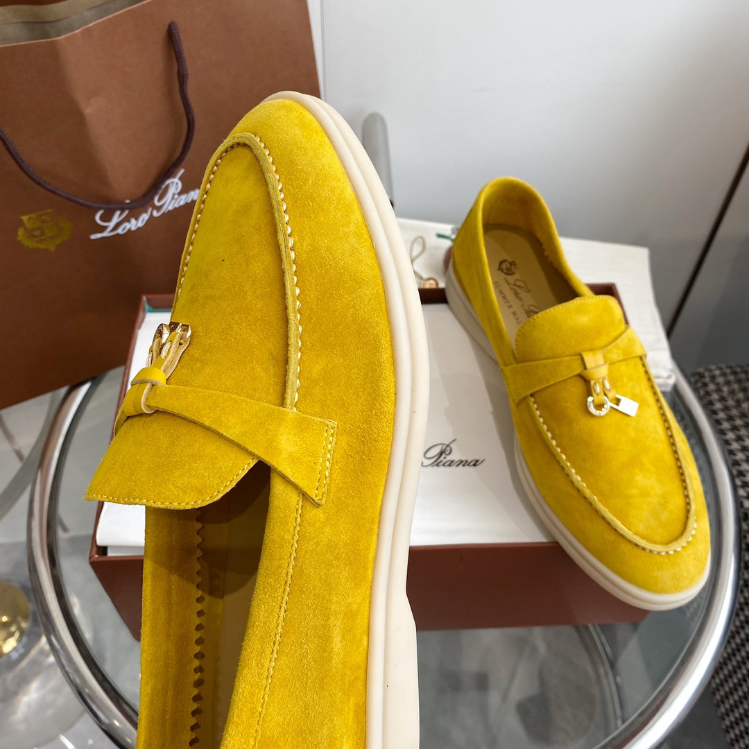 LP SUMMER CHARMS WALK LOAFERS LEMON SUEDE - 35