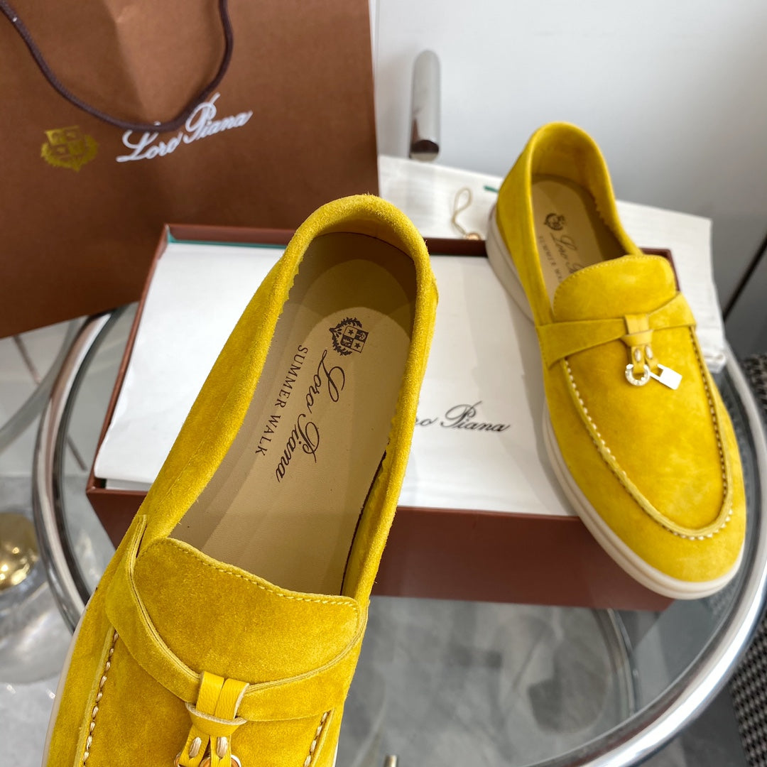 LP SUMMER CHARMS WALK LOAFERS LEMON SUEDE - 35
