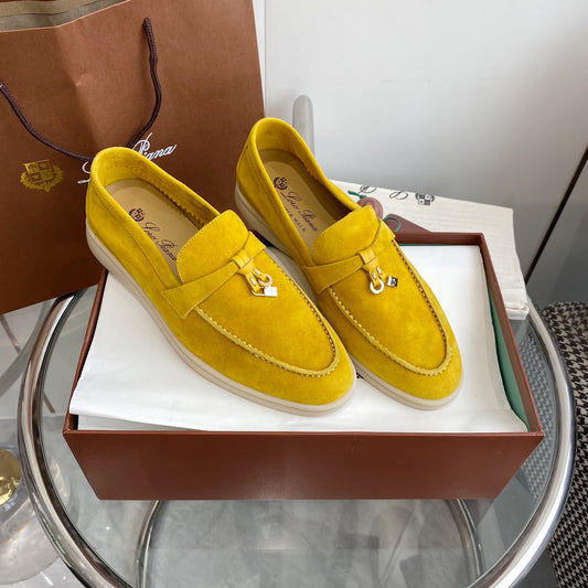 LP SUMMER CHARMS WALK LOAFERS LEMON SUEDE - 35