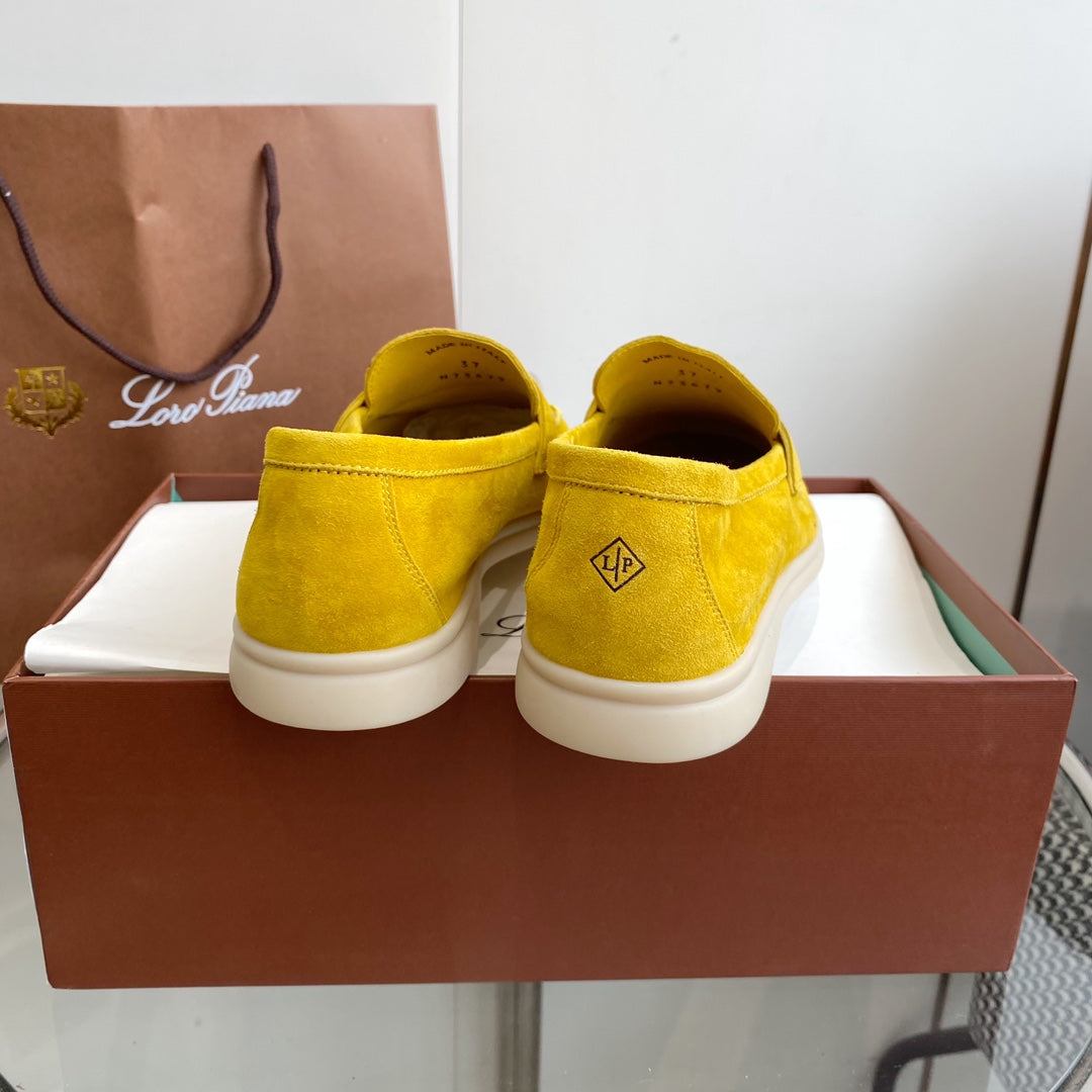 LP SUMMER CHARMS WALK LOAFERS LEMON SUEDE - 35