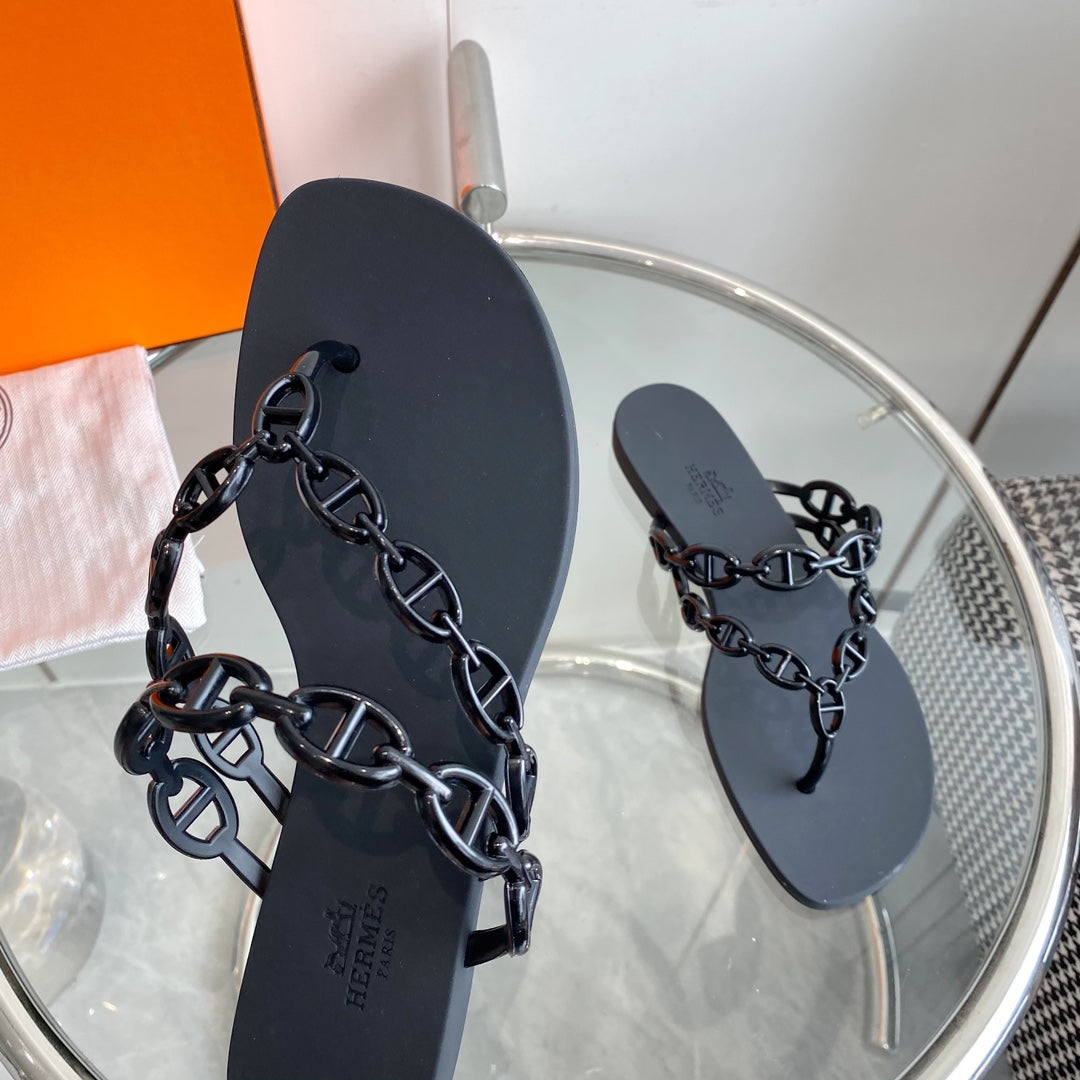 ISLAND SANDAL BLACK PVC WATERPROOF - 35