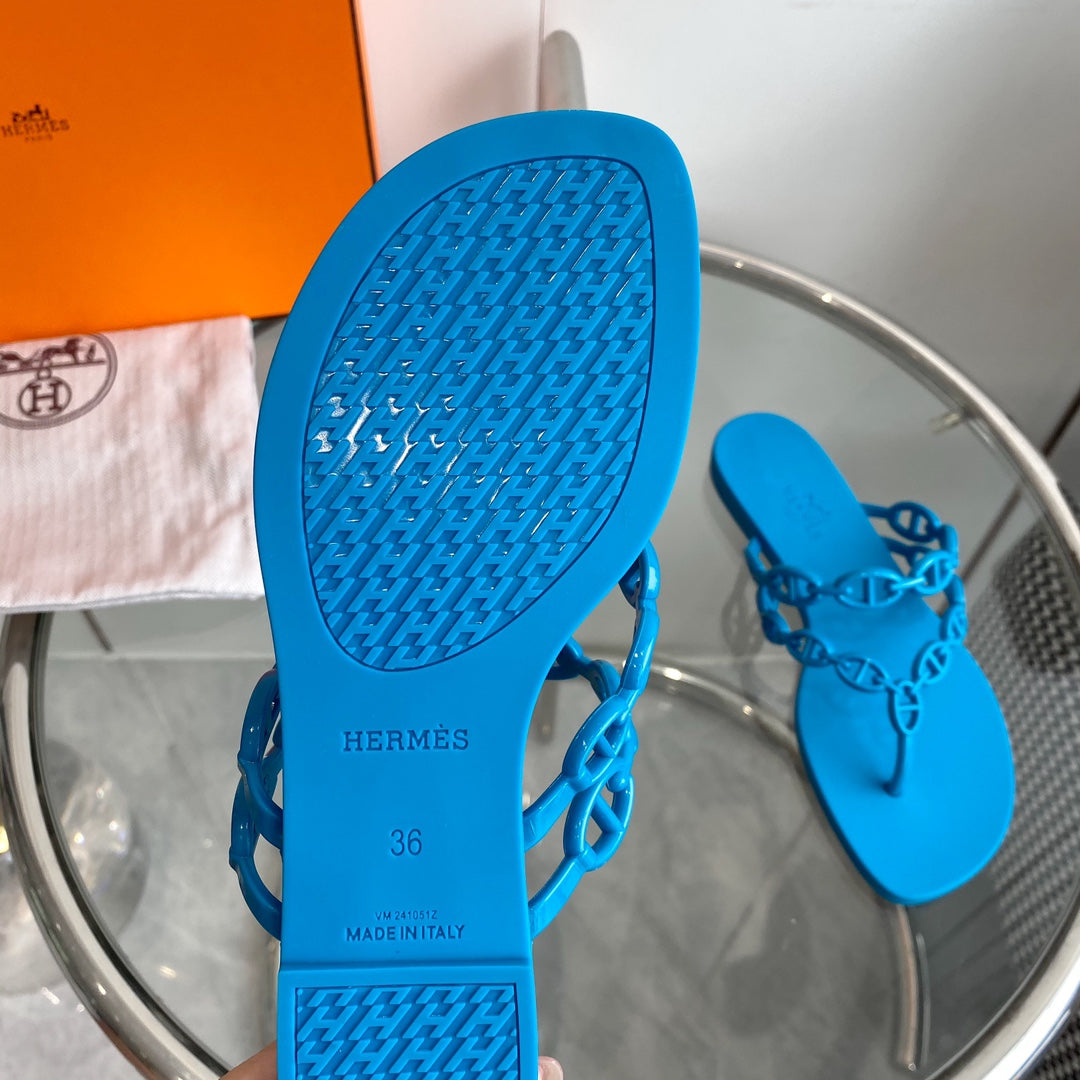 ISLAND SANDAL VIVID SKY BLUE PVC WATERPROOF - 35
