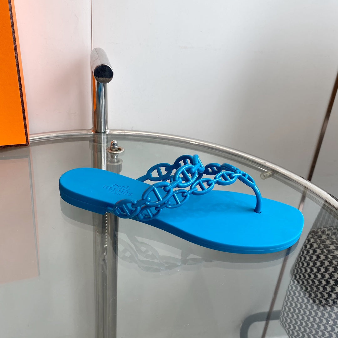 ISLAND SANDAL VIVID SKY BLUE PVC WATERPROOF - 35