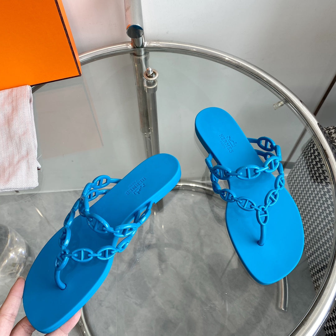ISLAND SANDAL VIVID SKY BLUE PVC WATERPROOF - 35