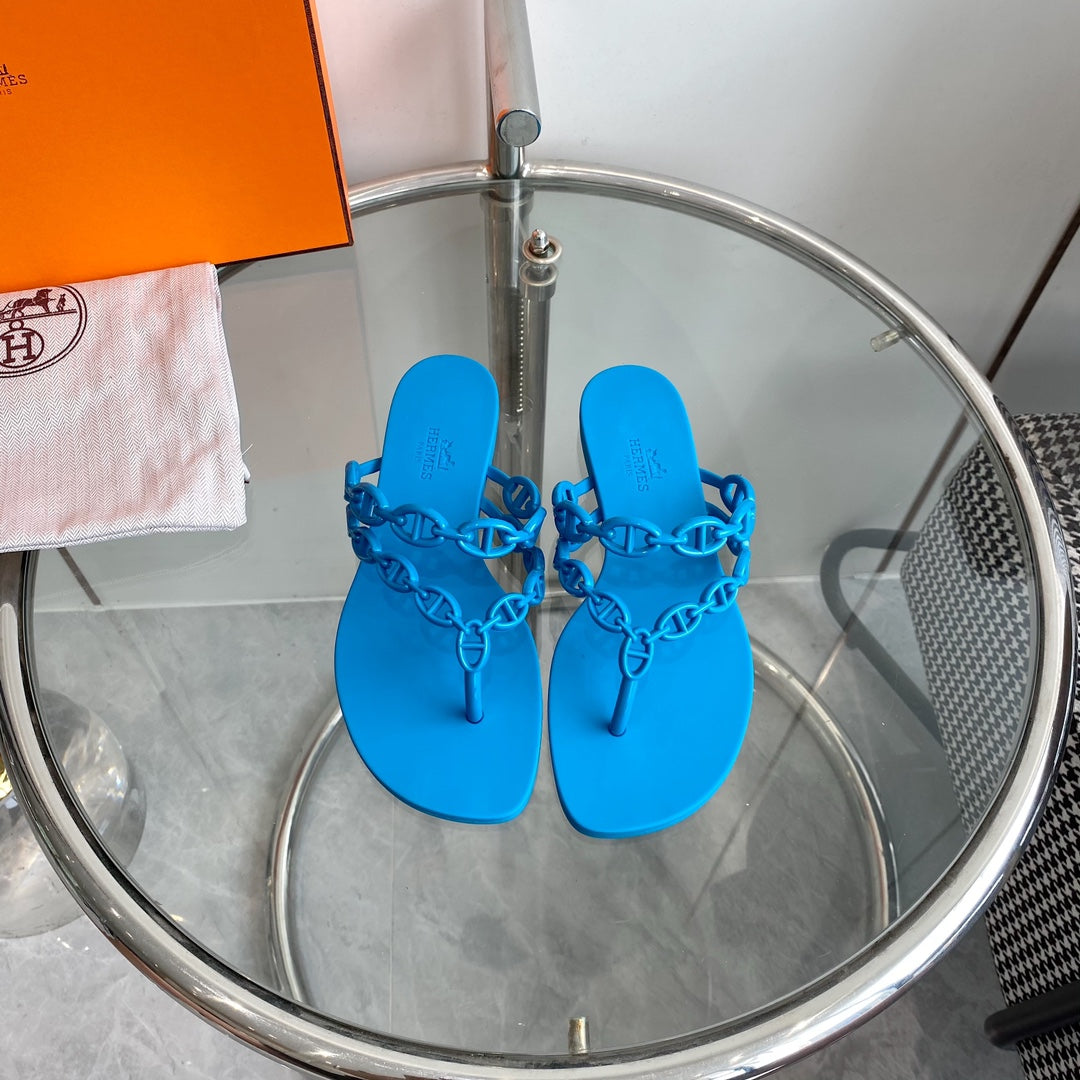 ISLAND SANDAL VIVID SKY BLUE PVC WATERPROOF - 35