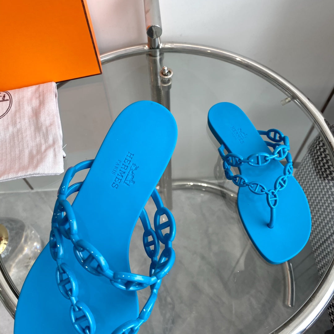 ISLAND SANDAL VIVID SKY BLUE PVC WATERPROOF - 35