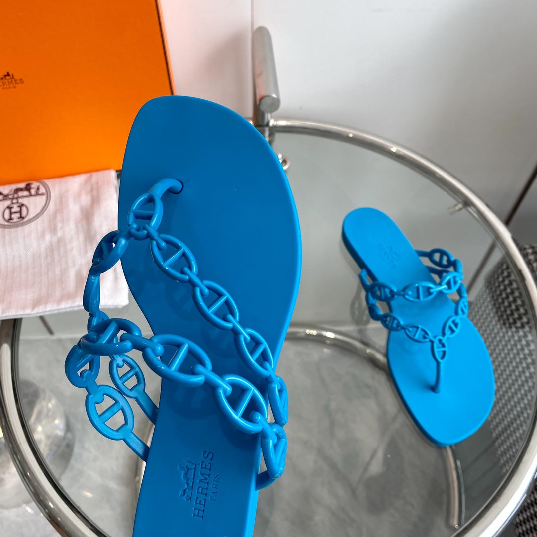 ISLAND SANDAL VIVID SKY BLUE PVC WATERPROOF - 35