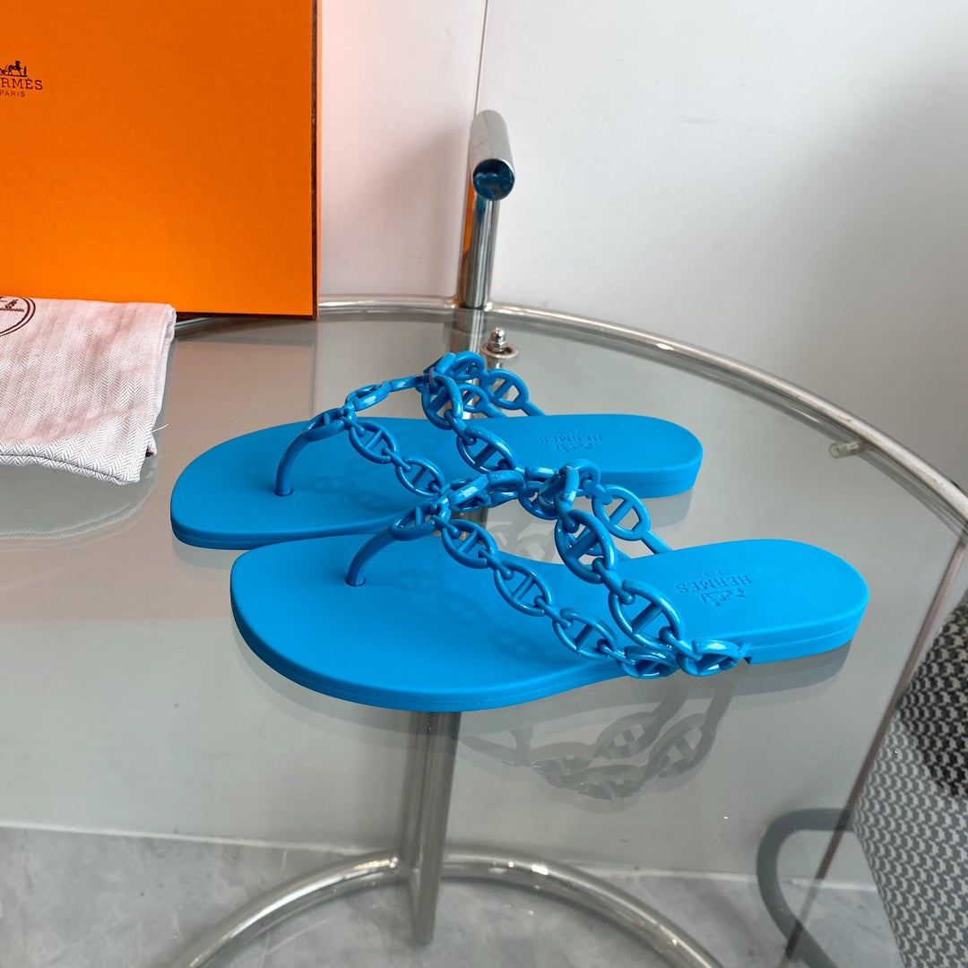 ISLAND SANDAL VIVID SKY BLUE PVC WATERPROOF - 35