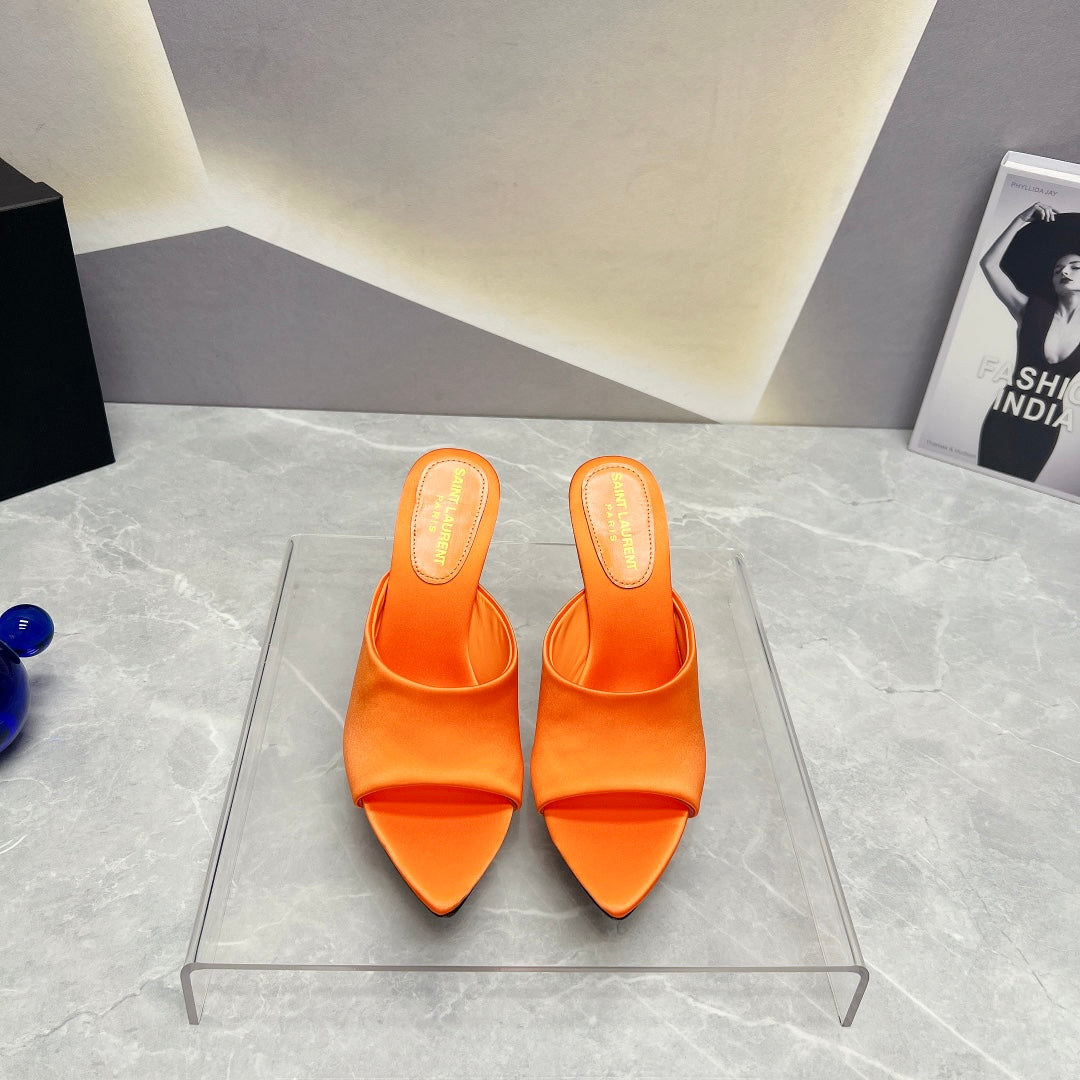 SL GOLDIE MULES TIGER SATIN - 35