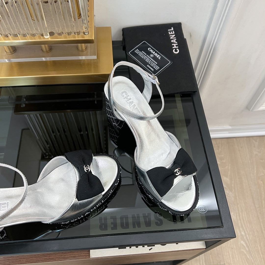 high slingbacks light gray lambskin - 35