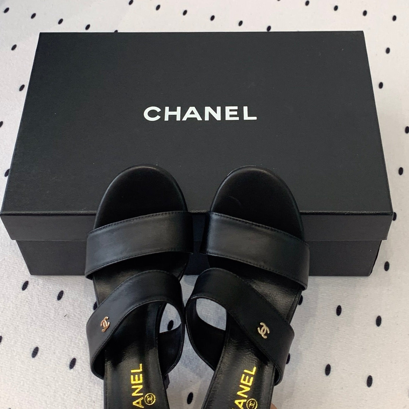 MULES black 1 LAMBSKIN - 35