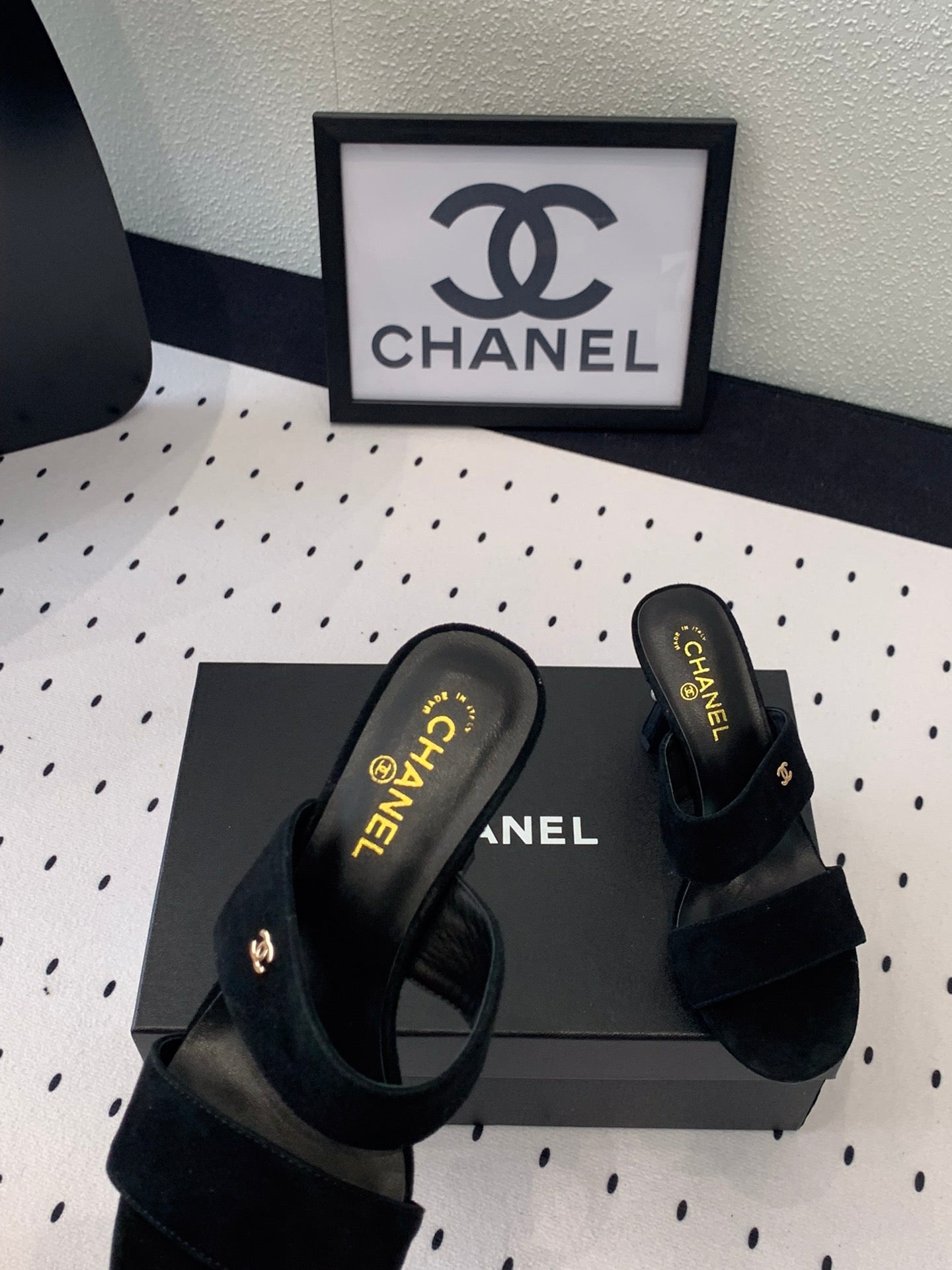 MULES black LAMBSKIN - 35