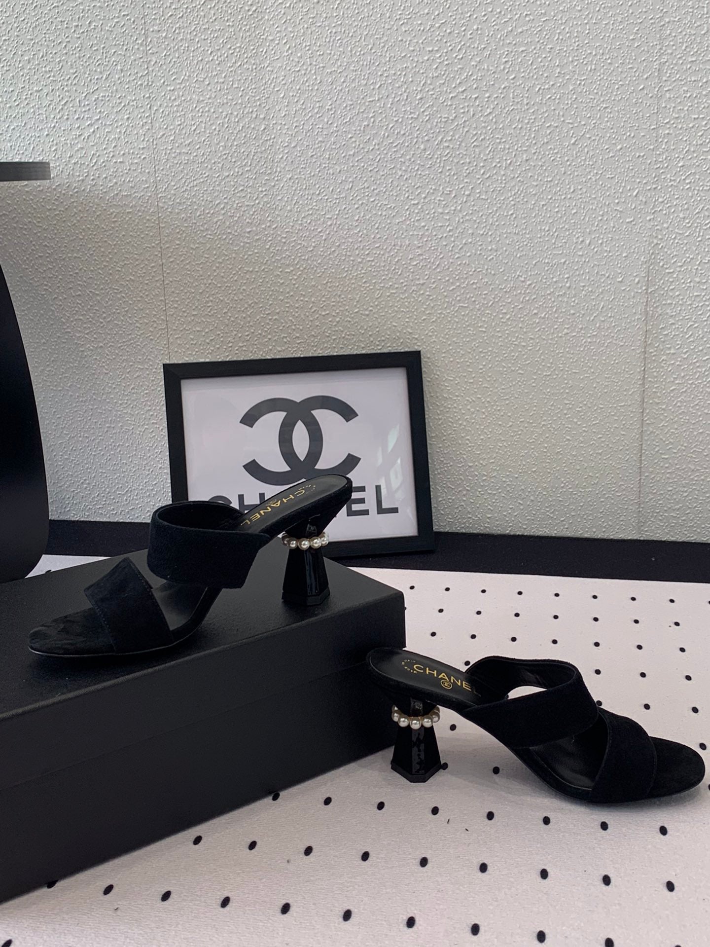 MULES black LAMBSKIN - 35