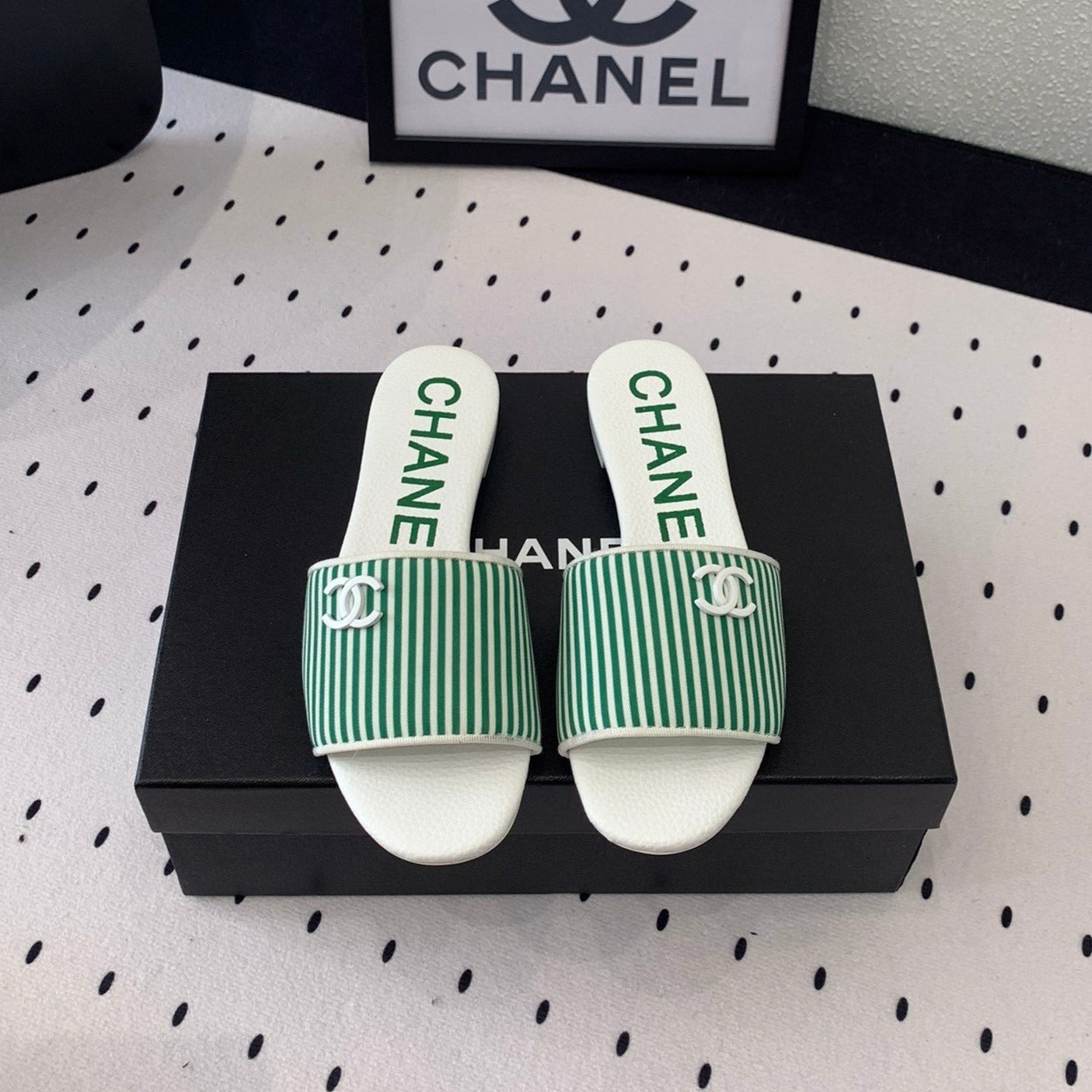 MULES green LAMBSKIN - 35