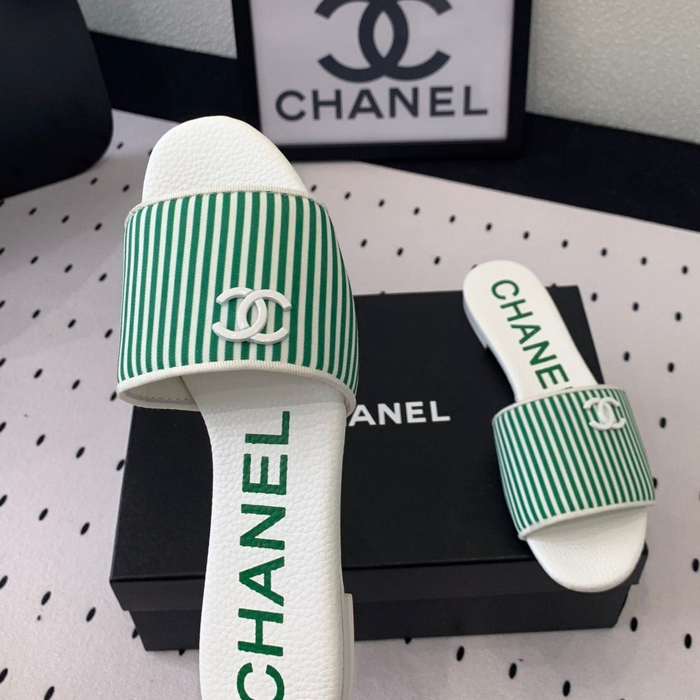 MULES green LAMBSKIN - 35