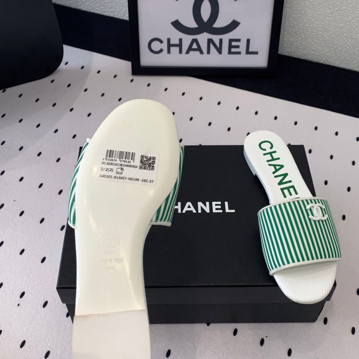 MULES green LAMBSKIN - 35