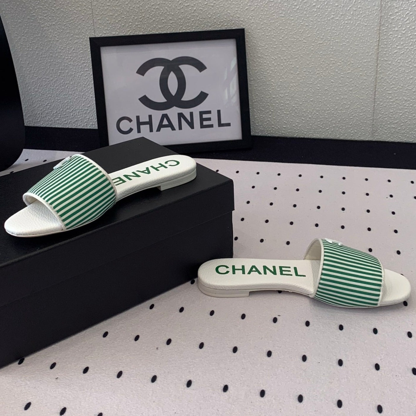 MULES green LAMBSKIN - 35