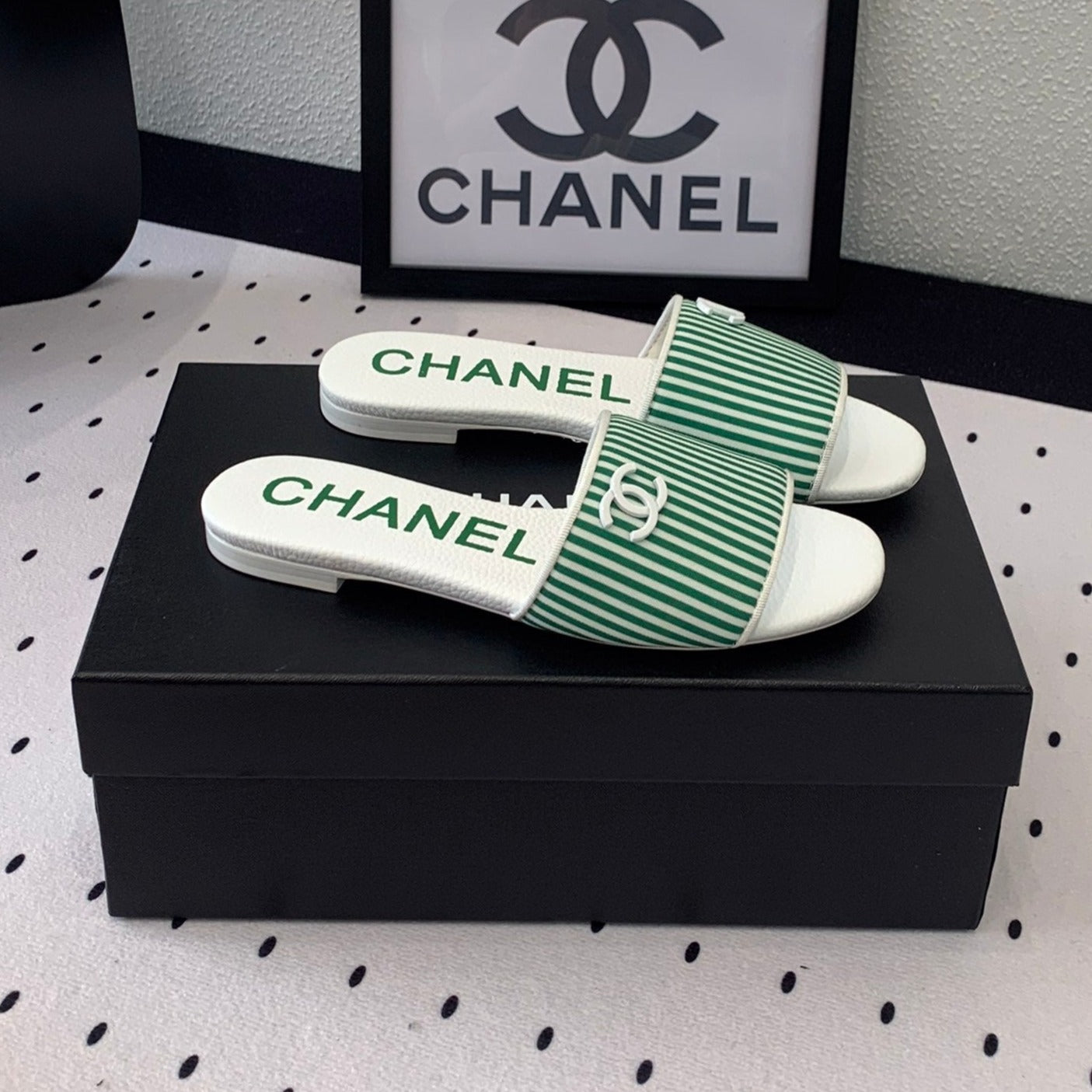 MULES green LAMBSKIN - 35