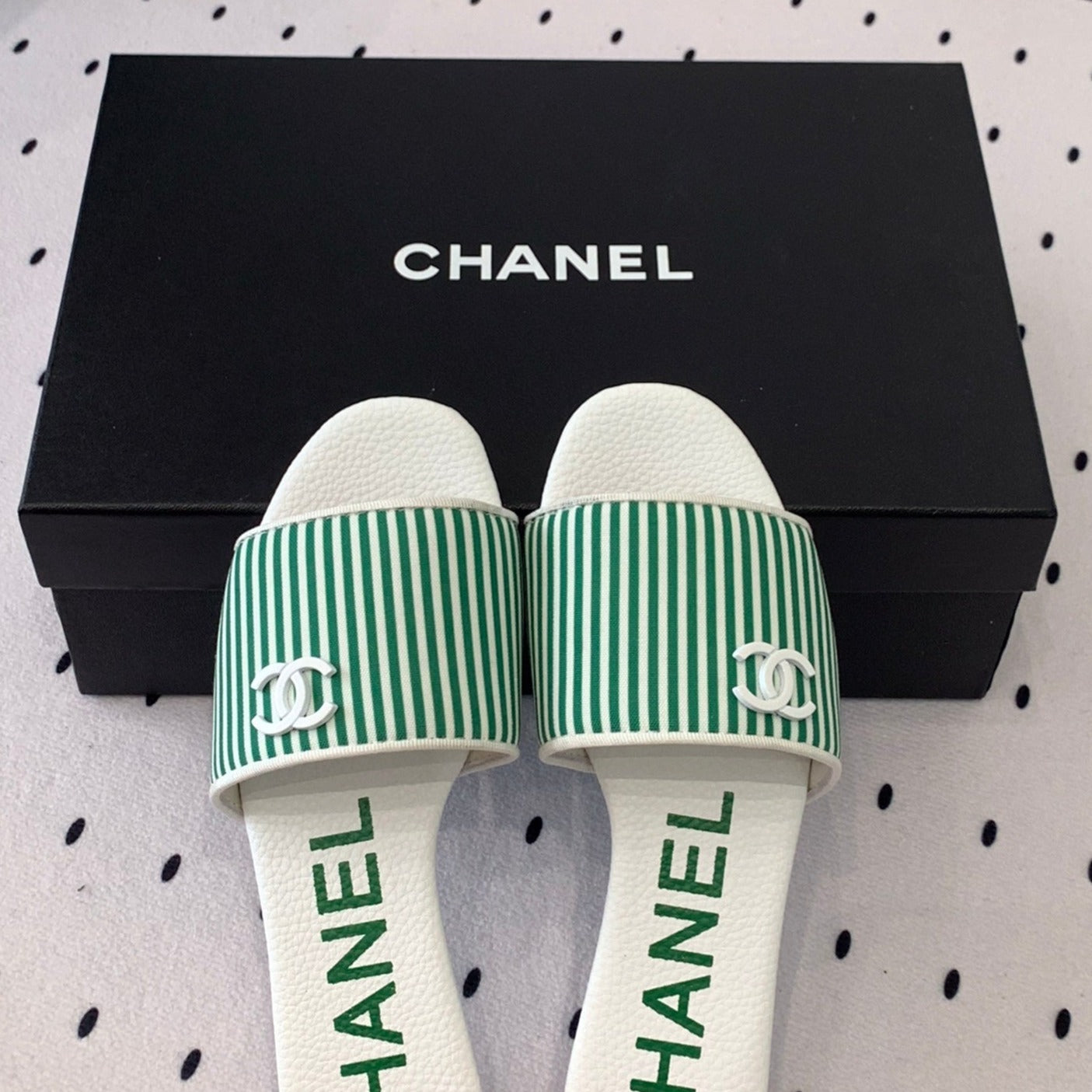 MULES green LAMBSKIN - 35