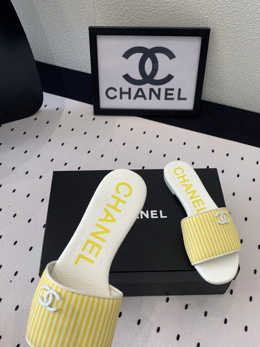 MULES yellow LAMBSKIN - 35