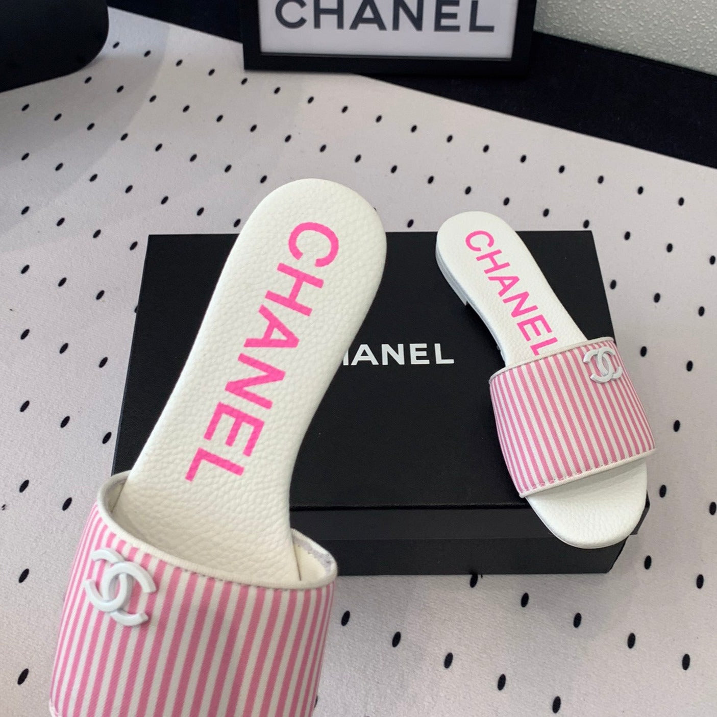 MULES pink LAMBSKIN - 35