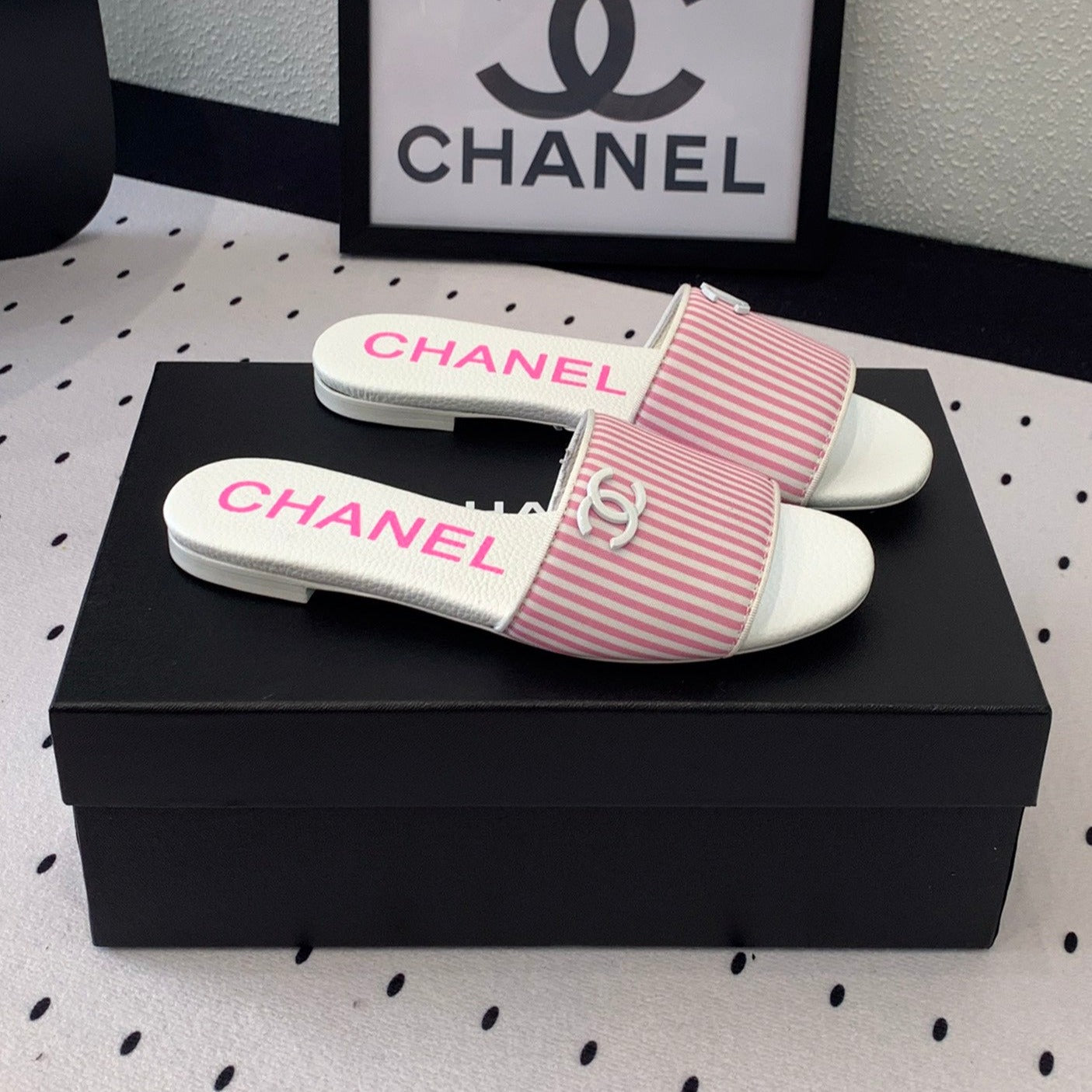 MULES pink LAMBSKIN - 35