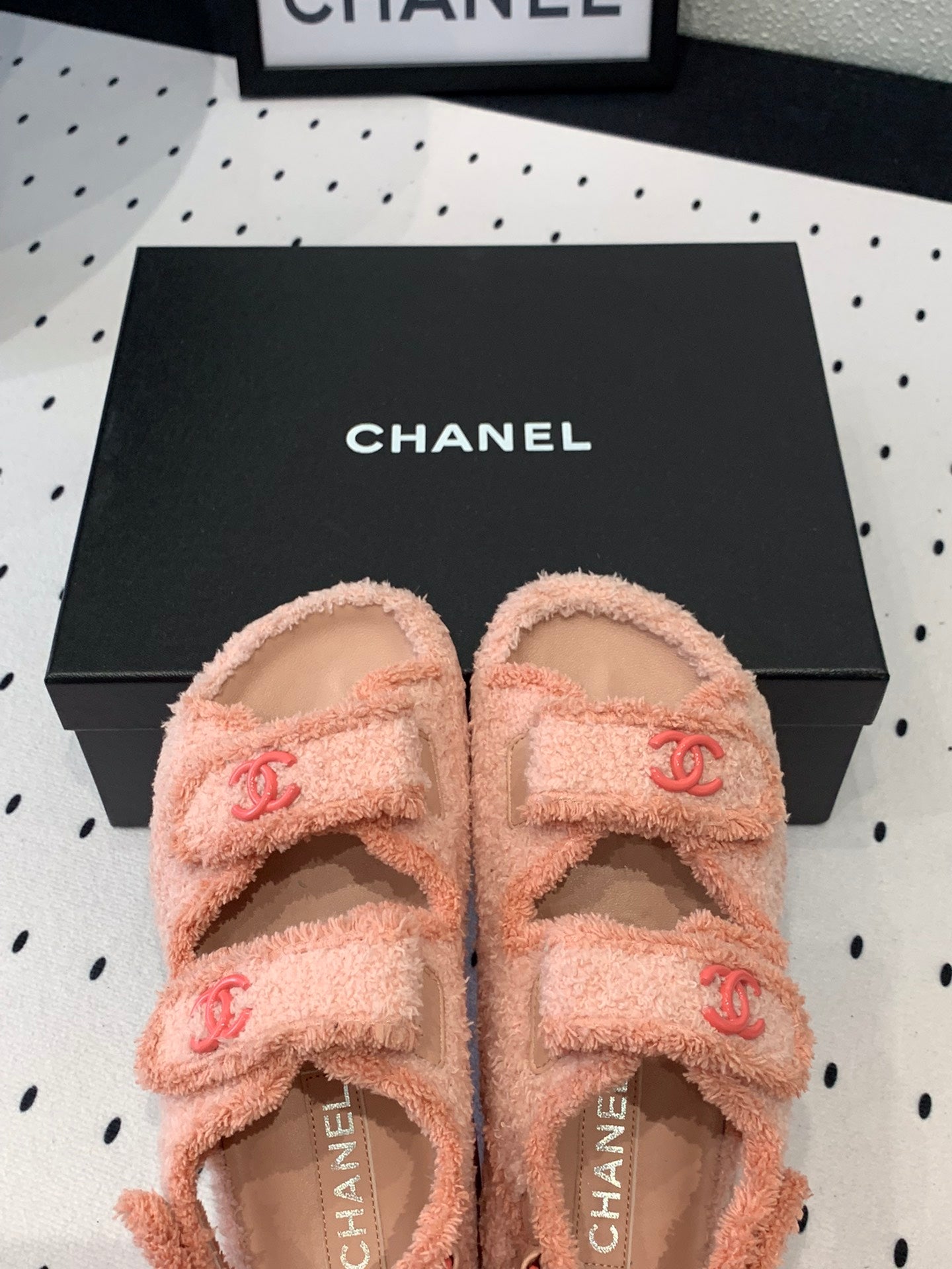 DAD SANDALS PLATFORM IN LIGHT PINK FUR - 35