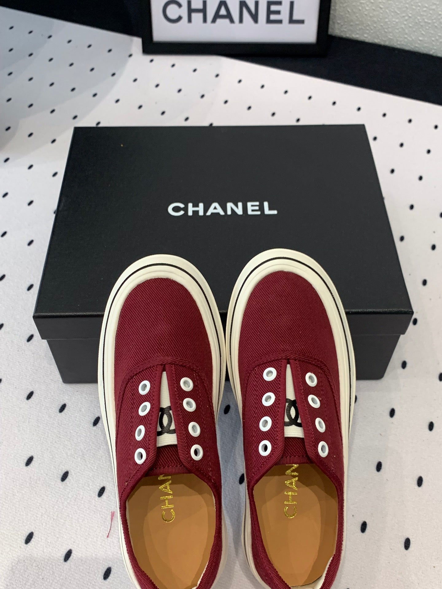 LACELESS SNEAKERS PLATFORM IN ROSEWOOD CANVAS - 35