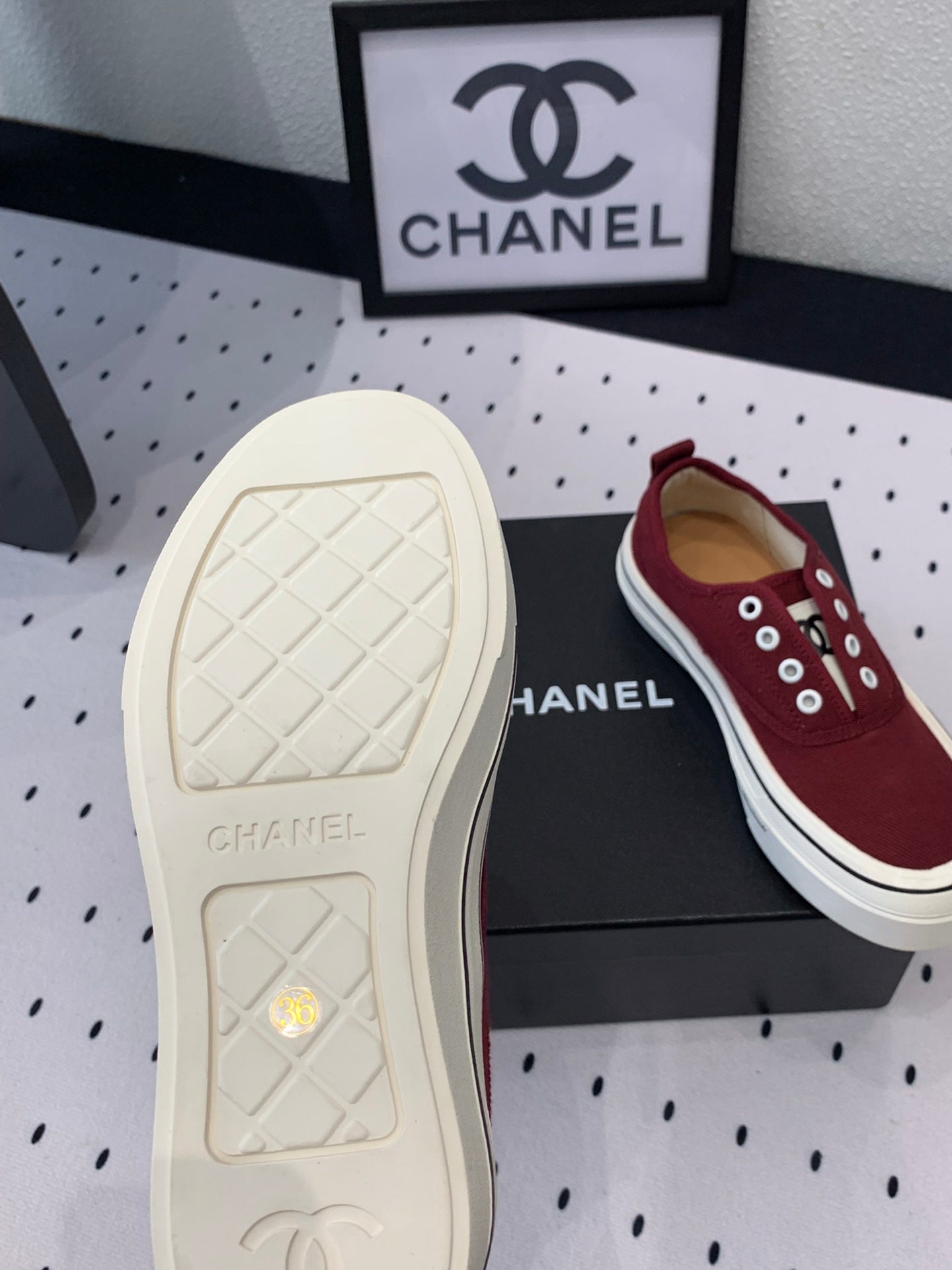 LACELESS SNEAKERS PLATFORM IN ROSEWOOD CANVAS - 35