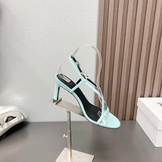 Summer High Heel Sandals Blue Arctic - 35
